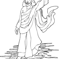 Jesus para imprimir e colorir