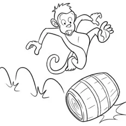 Macacos para imprimir e colorir