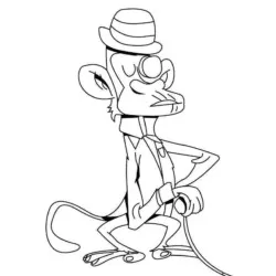 Macacos para imprimir e colorir
