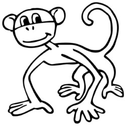 Desenho de Macaco para colorir  Desenhos para colorir e imprimir