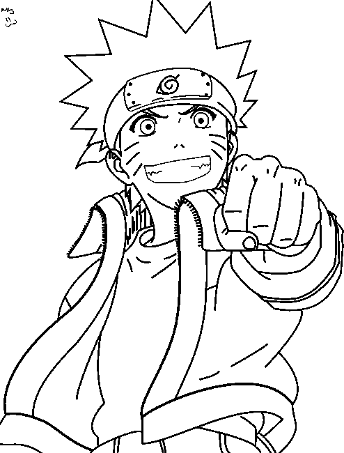 desenho do naruto para colorir