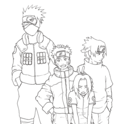 Desenho de Naruto Uzumaki anime para colorir - Tudodesenhos