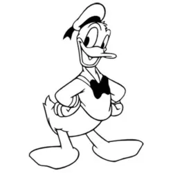 Pato Donald para imprimir e colorir