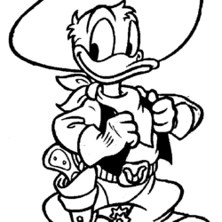 Desenhos do Pato Donald para colorir - Bora Colorir