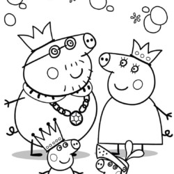 Desenhos para pintar e imprimir da Peppa Pig