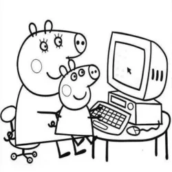 Peppa Pig Pepa para imprimir e colorir