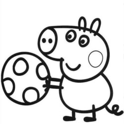 Desenhos de Peppa Pig para Colorir, Pintar e Imprimir 