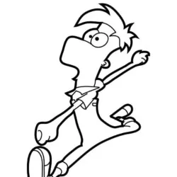 Phineas e Ferb para imprimir e colorir