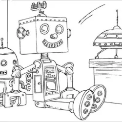 Robôs para imprimir e colorir