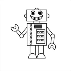 Robôs para imprimir e colorir