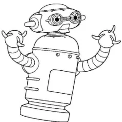 Robôs para imprimir e colorir
