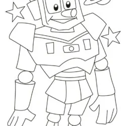 Robôs para imprimir e colorir