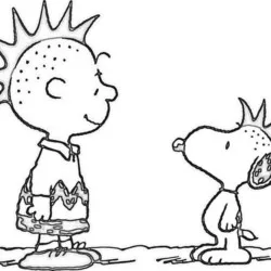 Snoopy para imprimir e colorir