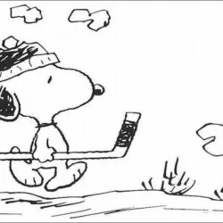 Snoopy para imprimir e colorir