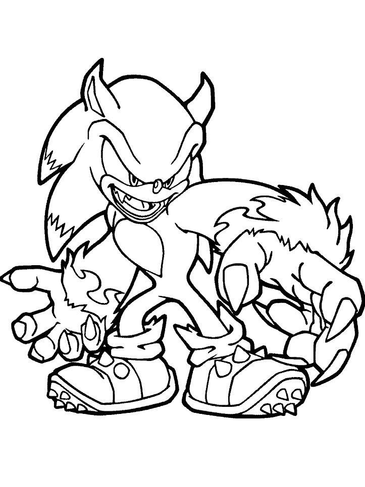 desenho sonic para colorir e imprimir