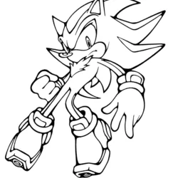 Sonic para imprimir e colorir