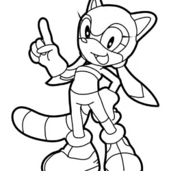 Sonic para imprimir e colorir