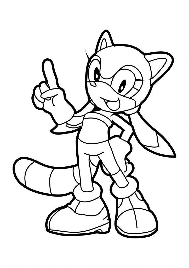 sonic shadow para colorir