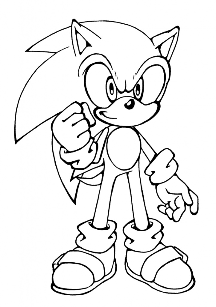 desenho do super sonic para colorir