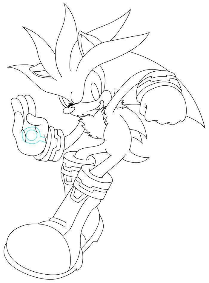 sonic boom para colorir