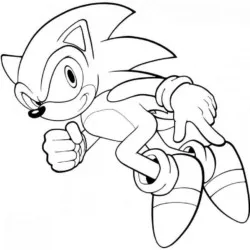 Sonic para imprimir e colorir