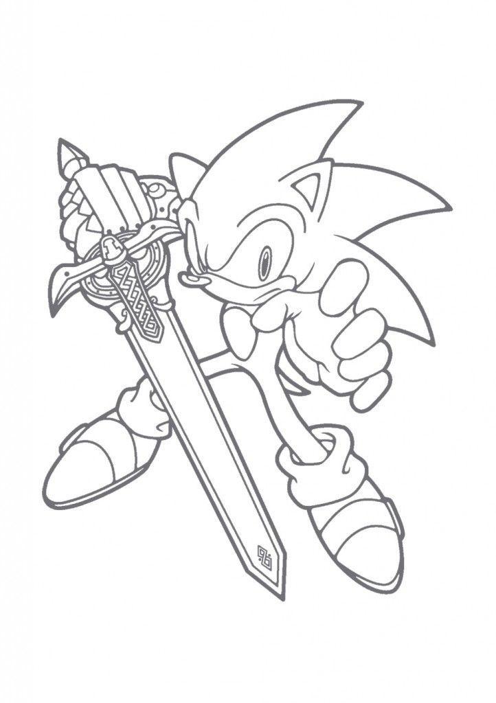 desenho para colorir e imprimir sonic