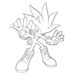 Sonic para imprimir e colorir