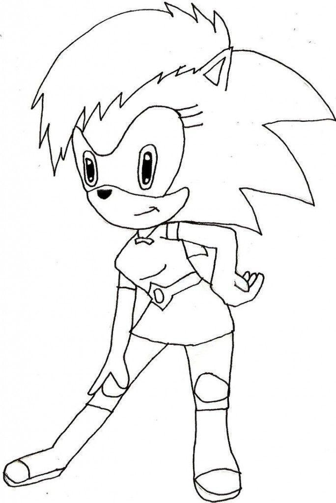 sonic exe para colorir