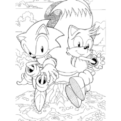 Desenhos para colorir do filme Sonic Knuckles do Sonic 2 - Desenhos para  colorir para impressão grátis