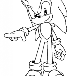 Super Sonic para colorir e desenhos para imprimir