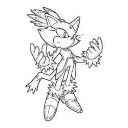Sonic para imprimir e colorir