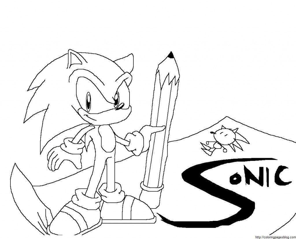 tails sonic para colorir