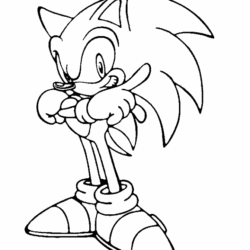 Sonic para colorir, Desenhos para colorir