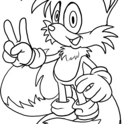 Sonic para imprimir e colorir