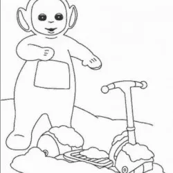Teletubbies para imprimir e colorir