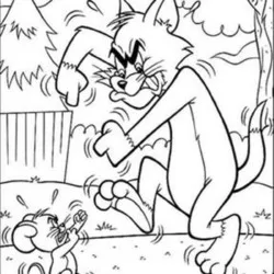 Tom e Jerry para imprimir e colorir