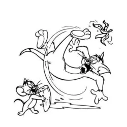 Tom e Jerry para imprimir e colorir