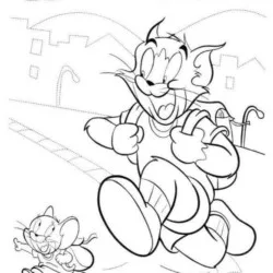 Tom e Jerry para imprimir e colorir