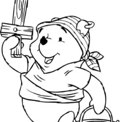 Ursinho Pooh para imprimir e colorir