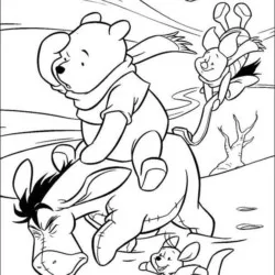 Ursinho Pooh para imprimir e colorir