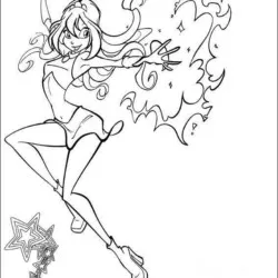 Winx Club para imprimir e colorir