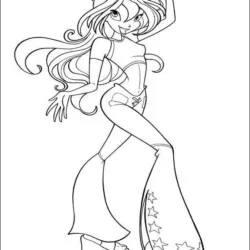 Winx Club para imprimir e colorir