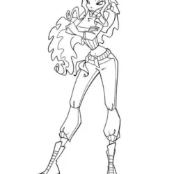 Winx Club para imprimir e colorir