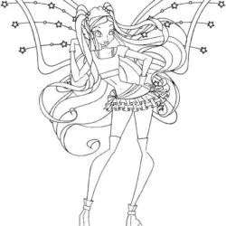 Winx Club para imprimir e colorir