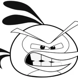 Angry Birds para imprimir e colorir