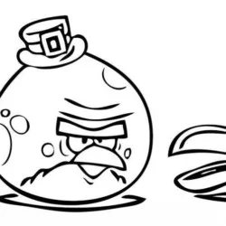 Angry Birds para imprimir e colorir