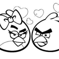 Angry Birds para imprimir e colorir
