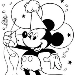Aniversário para imprimir e colorir