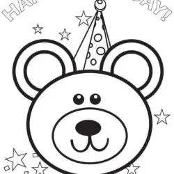 Aniversário para imprimir e colorir