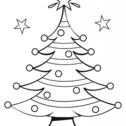 Árvore de Natal para imprimir e colorir